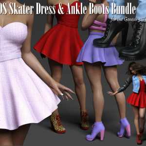 Fads Skater Dress & Ankle Boots Bundle Fads Skater Dress & Ankle Boots Bundle