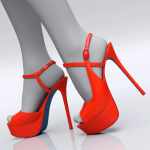 HL Platform Sandal Heel Pump for Genesis 9, 8, and 8.1 HL Platform Sandal Heel Pump for Genesis 9, 8, and 8.1