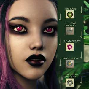 Arcane Enchantress Geoshell Eye Builder For Genesis 8 Female Arcane Enchantress Geoshell Eye Builder For Genesis 8 Female