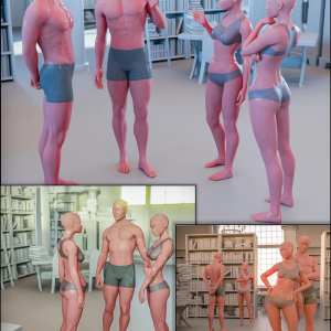 Standing Conversation Poses 2 for Genesis 8 and 8.1 Standing Conversation Poses 2 for Genesis 8 and 8.1