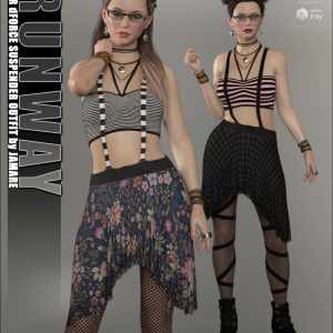 Runway for Suspenders Outfit Runway for Suspenders Outfit