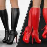 Knee High Stiletto Heel Boots for G8F and G8.1F Knee High Stiletto Heel Boots for G8F and G8.1F