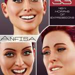 Anfisa Expressions for Genesis 8 Female Anfisa Expressions for Genesis 8 Female