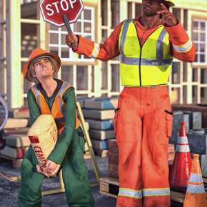 dForce Road Work Outfit for Genesis 8 Males dForce Road Work Outfit for Genesis 8 Males