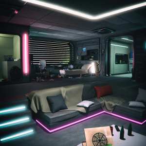 Cyberpunk Apartment Cyberpunk Apartment