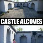 Castle Alcoves – Photo Scanned Scene Castle Alcoves – Photo Scanned Scene