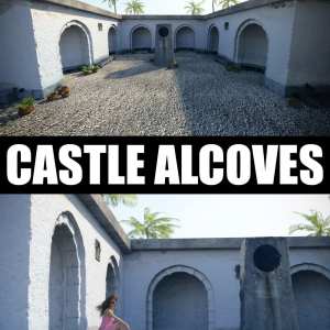 Castle Alcoves – Photo Scanned Scene Castle Alcoves – Photo Scanned Scene