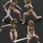 The Legend Sword – Fighting Poses for Genesis 3 and 8 Female The Legend Sword – Fighting Poses for Genesis 3 and 8 Female