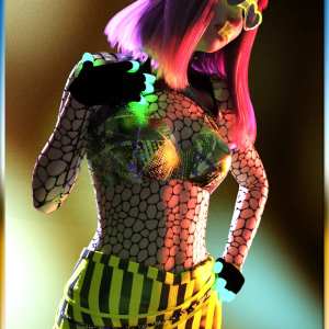 dForce Rave Party Outfit Raveva Textures dForce Rave Party Outfit Raveva Textures