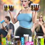 Z Drinks Aplenty Props and Poses for Genesis 8 Z Drinks Aplenty Props and Poses for Genesis 8