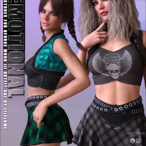 Emotional Textures for dForce Mood III Outfit G8F Emotional Textures for dForce Mood III Outfit G8F