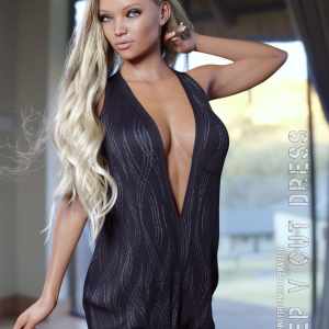 dForce Deep V Cut Dress for Genesis 8 Females dForce Deep V Cut Dress for Genesis 8 Females