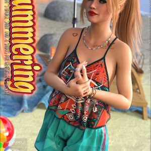 Summering for dForce Sandy Tank & Shorts for Genesis 8 Females Summering for dForce Sandy Tank & Shorts for Genesis 8 Females