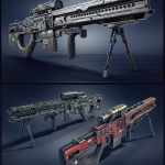 Cyberpunk Droid Sniper Rifle Cyberpunk Droid Sniper Rifle
