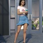 dForce MK Flounces Denim Outfit for Genesis 8 and 8.1 Female dForce MK Flounces Denim Outfit for Genesis 8 and 8.1 Female