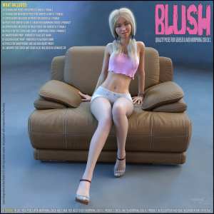 Blush – Poses for Genesis 8 and 8.1 Blush – Poses for Genesis 8 and 8.1
