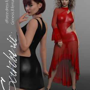 Sardonic dForce dress for Genesis 8 Females Sardonic dForce dress for Genesis 8 Females