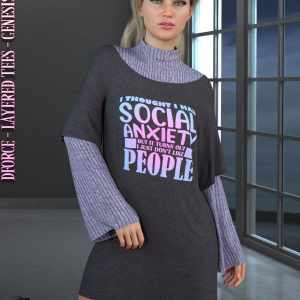 dforce – Layered Tees – Genesis 8 dforce – Layered Tees – Genesis 8