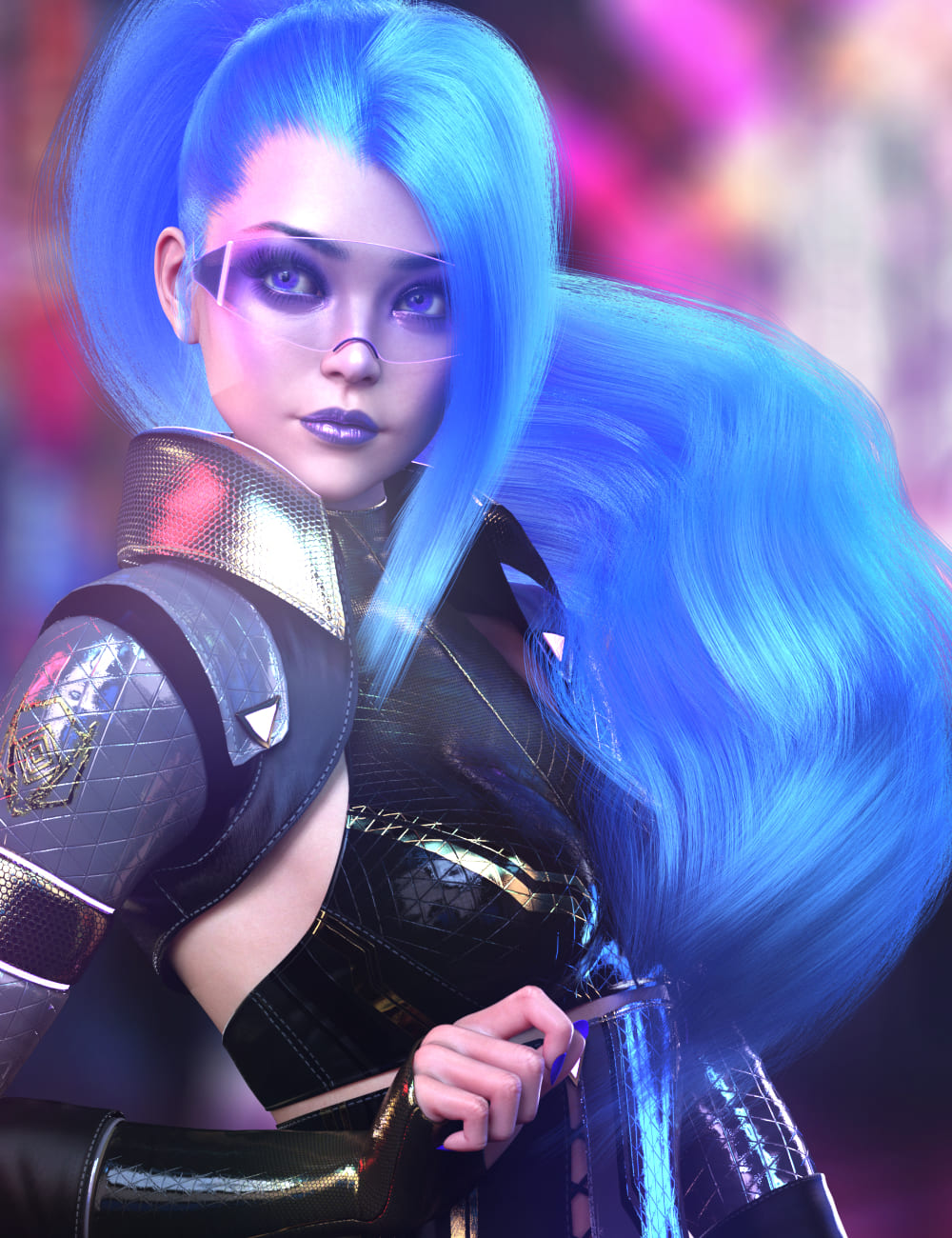 dForce Tenebris Hair for Genesis 8.1 Females dForce Tenebris Hair for Genesis 8.1 Females