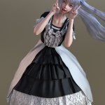 dForce French Style Dress for Genesis 8 Female(s) dForce French Style Dress for Genesis 8 Female(s)