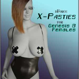dForce X-Pasties for Genesis 8 Females dForce X-Pasties for Genesis 8 Females