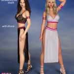 FXY Sweet Seductress Outfit with dForce For G8F FXY Sweet Seductress Outfit with dForce For G8F