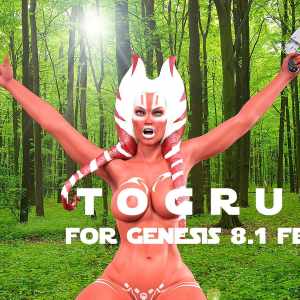 Togruta For Genesis 8.1 Females + Speeder Togruta For Genesis 8.1 Females + Speeder
