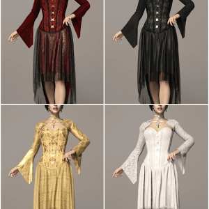 dForce Dark Vamp Outfit Texture Expansion dForce Dark Vamp Outfit Texture Expansion