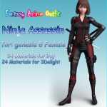 fantasy anime outfit 8 _ Ninja Assassin _ for G8F fantasy anime outfit 8 _ Ninja Assassin _ for G8F