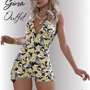 dForce Gina Outfit for Genesis 8.1 Females dForce Gina Outfit for Genesis 8.1 Females