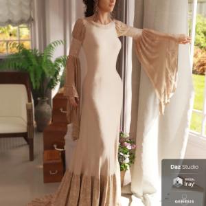 dForce Rochelle Gown for Genesis 8 Female(s) dForce Rochelle Gown for Genesis 8 Female(s)