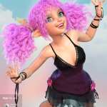 Rainboo Hair for Genesis 8 Females Rainboo Hair for Genesis 8 Females