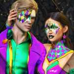 FPE Mardi Gras Geoshell Makeup for Genesis 8 and 8.1 FPE Mardi Gras Geoshell Makeup for Genesis 8 and 8.1