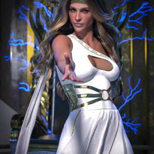 dForce Olympia Goddess Outfit for Genesis 9 dForce Olympia Goddess Outfit for Genesis 9