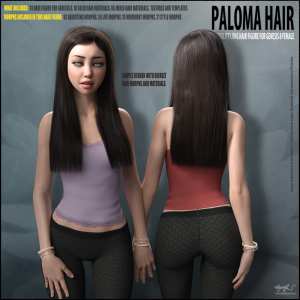 Paloma Hair for Genesis 8 Female Paloma Hair for Genesis 8 Female