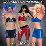 Sexy Fitness Outfit Bundle For G8F Sexy Fitness Outfit Bundle For G8F