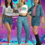 dForce Ninties Nostalgia Wardrobe for Genesis 8 Females dForce Ninties Nostalgia Wardrobe for Genesis 8 Females