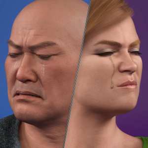 NG Faces of Sadness and Pain for Genesis 9 NG Faces of Sadness and Pain for Genesis 9