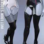 Wet Look Stockings for Genesis 8 Females Wet Look Stockings for Genesis 8 Females