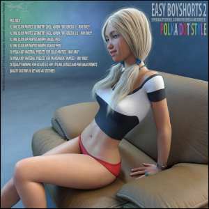Easy Boyshorts 2 for Genesis 8 and Genesis 8.1 Easy Boyshorts 2 for Genesis 8 and Genesis 8.1