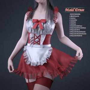 dForce Maid Dress and pose for Genesis 8 and 8.1Females dForce Maid Dress and pose for Genesis 8 and 8.1Females