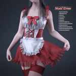dForce Maid Dress and pose for Genesis 8 and 8.1Females dForce Maid Dress and pose for Genesis 8 and 8.1Females
