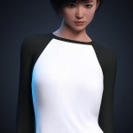 dForce Simple Comfy Shirt for G8F G8.1F dForce Simple Comfy Shirt for G8F G8.1F