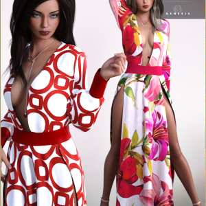 Daria Dress Outfit for Genesis 3 Female(s) Daria Dress Outfit for Genesis 3 Female(s)