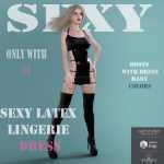 Sexy Latex Lingerie Dress Sexy Latex Lingerie Dress