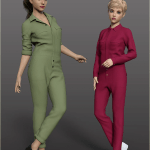 dForce H&C Coverall jumpsuit outfits for Genesis 8 Female(s) dForce H&C Coverall jumpsuit outfits for Genesis 8 Female(s)
