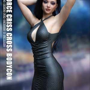 dForce Criss Cross Bodycon Dress G8F dForce Criss Cross Bodycon Dress G8F
