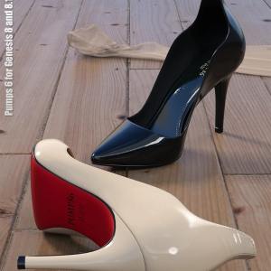 Pumps 6 for Genesis 8 and 8.1 Females Pumps 6 for Genesis 8 and 8.1 Females