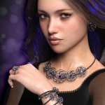 Precious Flower Jewelry for Genesis 8 Female(s) Precious Flower Jewelry for Genesis 8 Female(s)