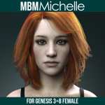 MbM Michelle for Genesis 3 and 8 Female MbM Michelle for Genesis 3 and 8 Female
